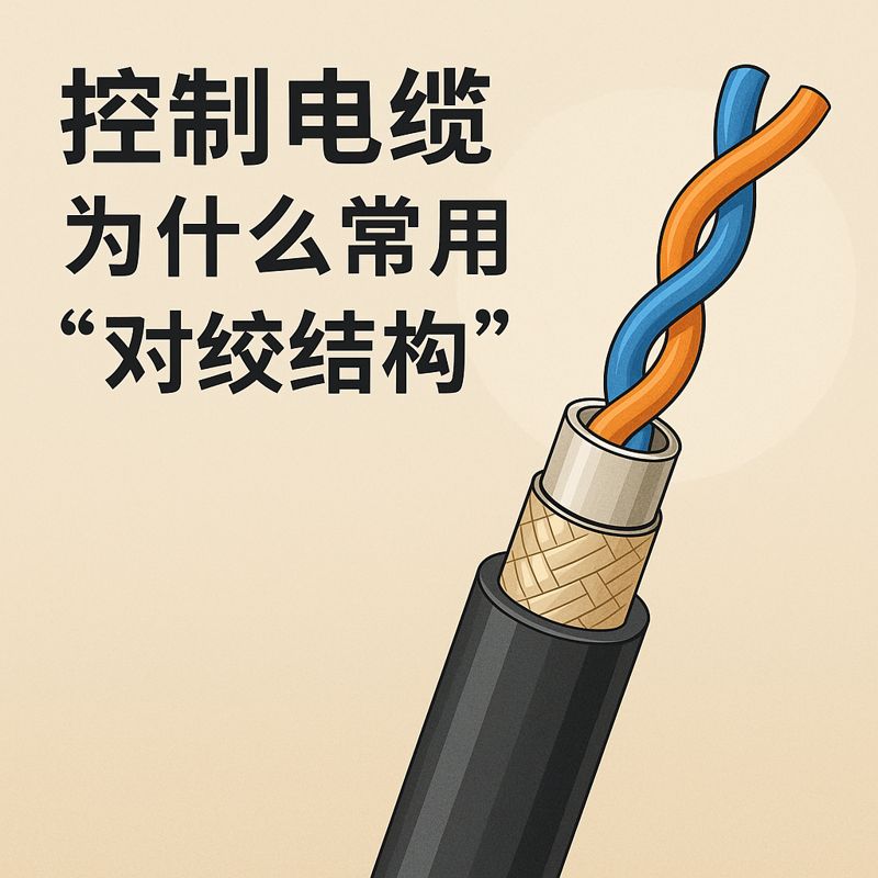 控制电缆为什么常用“对绞结构”？？？？？？
