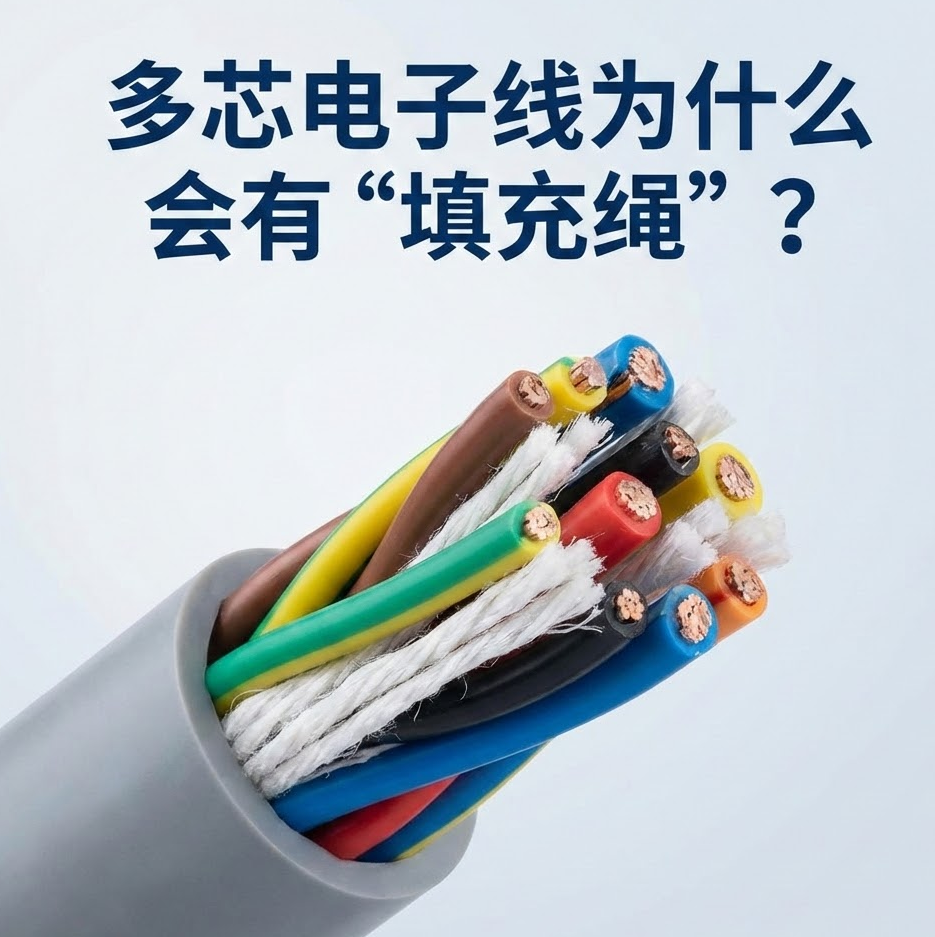 多芯电子线为什么会有“填充绳”？？？？？？