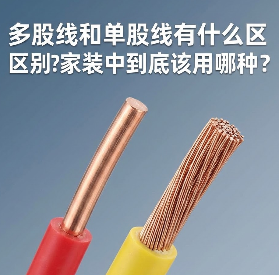 家装电线选单股(BV)照旧多股(BVR)？？？？